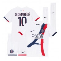 Paris Saint-Germain Ousmane Dembele #10 Vonkajší Detský futbalový dres 2024-25 Krátky Rukáv (+ trenírky)